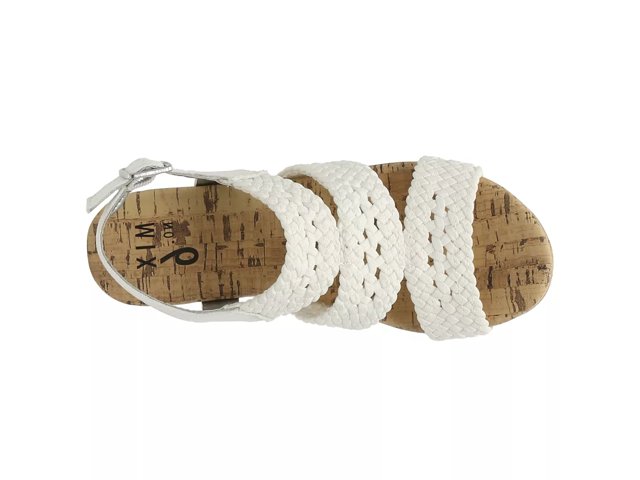 Dsw white wedge discount sandals
