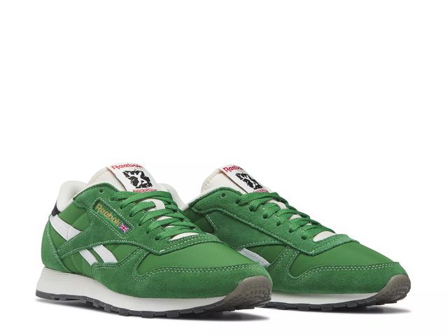Reebok classic leather bambino verde deals