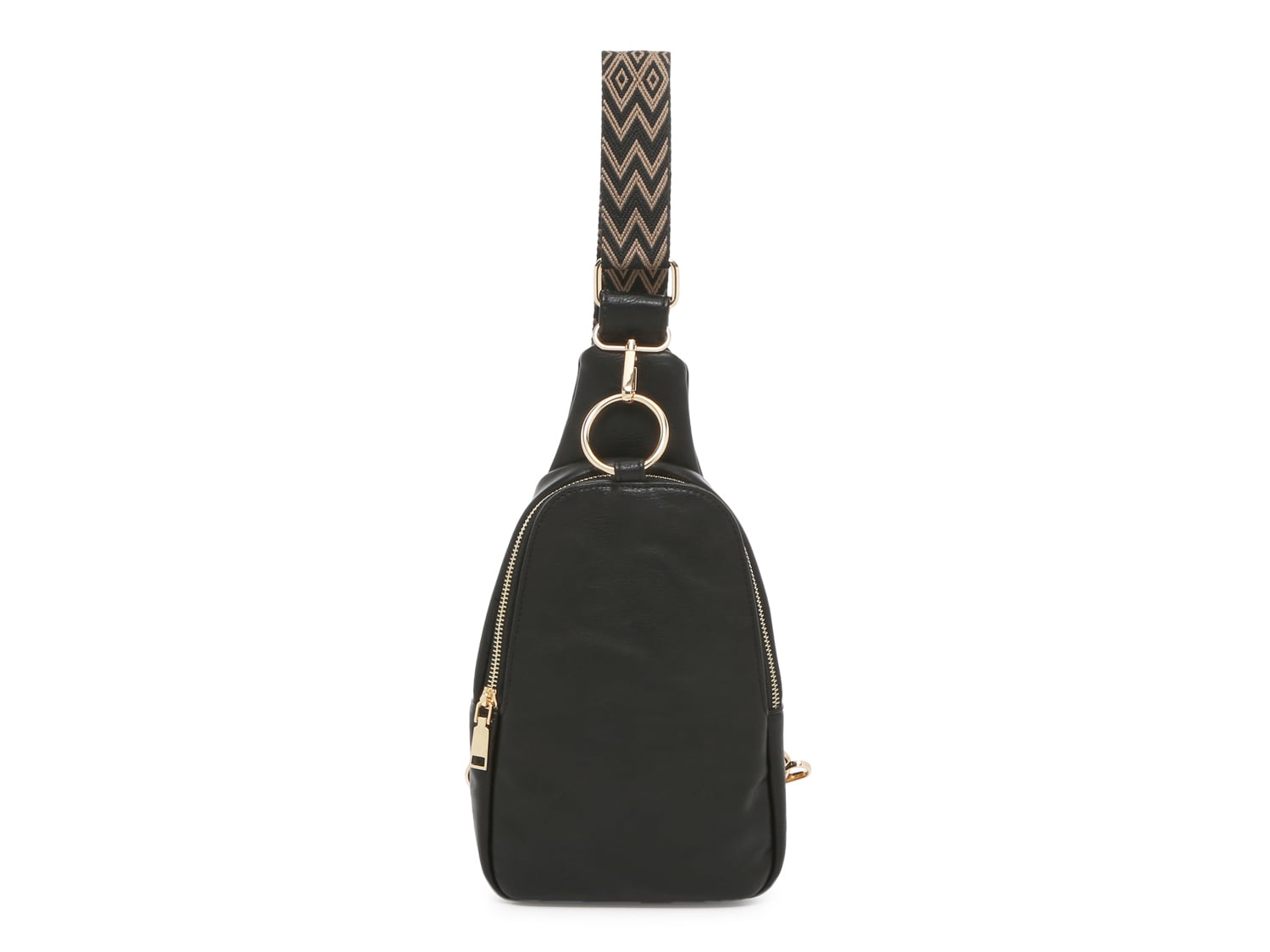 Crown Vintage Guitar Strap Sling Bag | Women's | Black | Size One Size | Handbags | Backpack