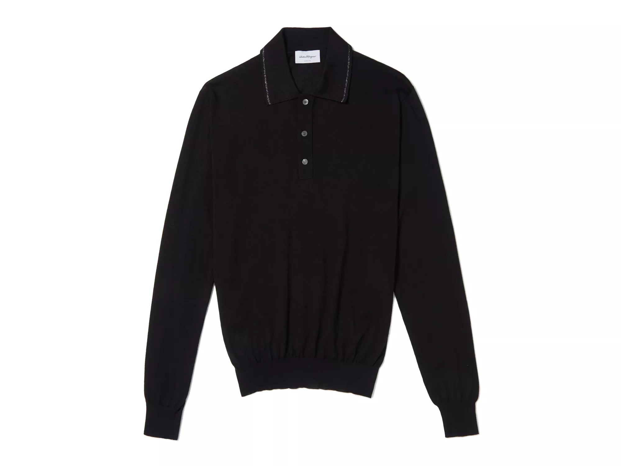 Salvatore shops Ferragamo collared pullover