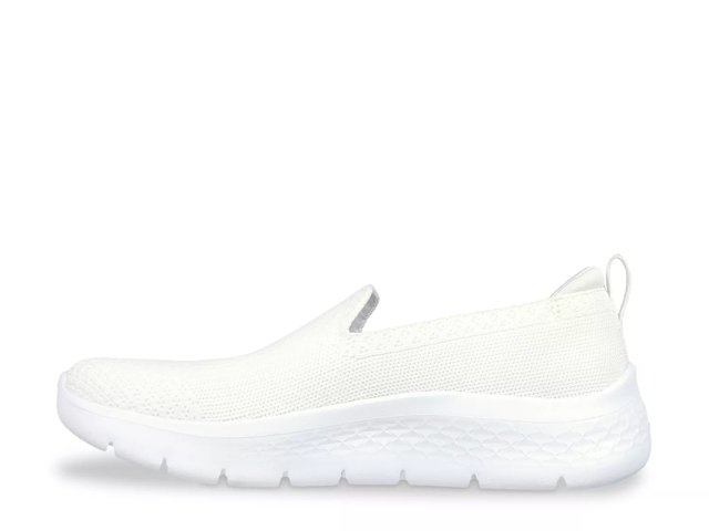 Skechers go walk white slip on 2025