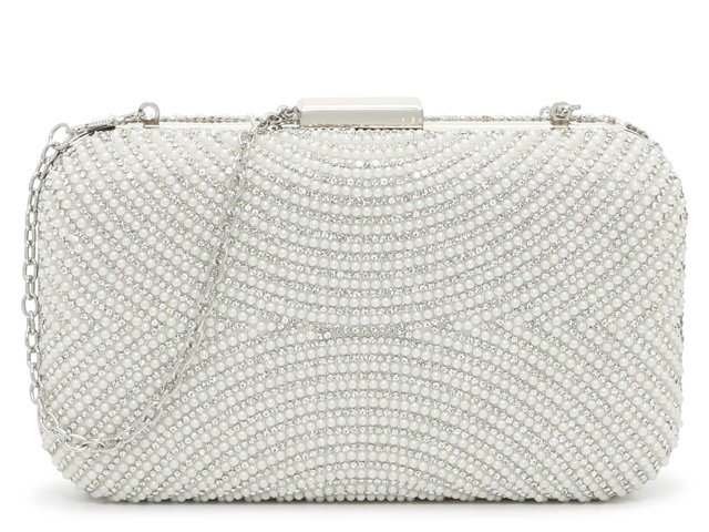 Kelly Katie Imitation Pearl Rhinestone Clutch