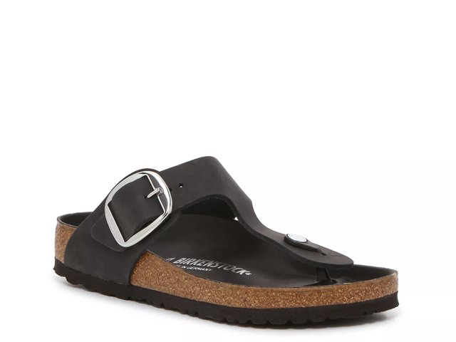Birkenstock Women s Gizeh Big Buckle Oiled Black 38