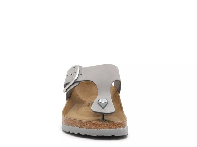 Birkenstock Women's Gizeh Big Buckle Metallic Silver – Orleans Shoe Co.