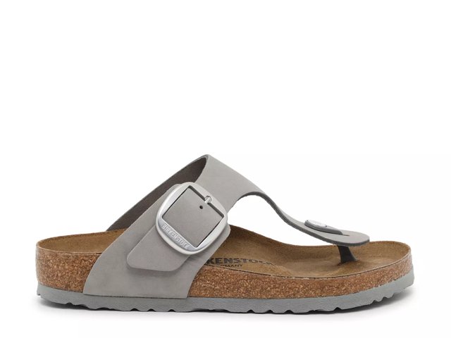 Birkenstock Women's Gizeh Big Buckle Metallic Silver – Orleans Shoe Co.