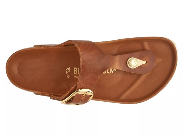 Women's Gizeh Big Buckle Sandals in Cognac