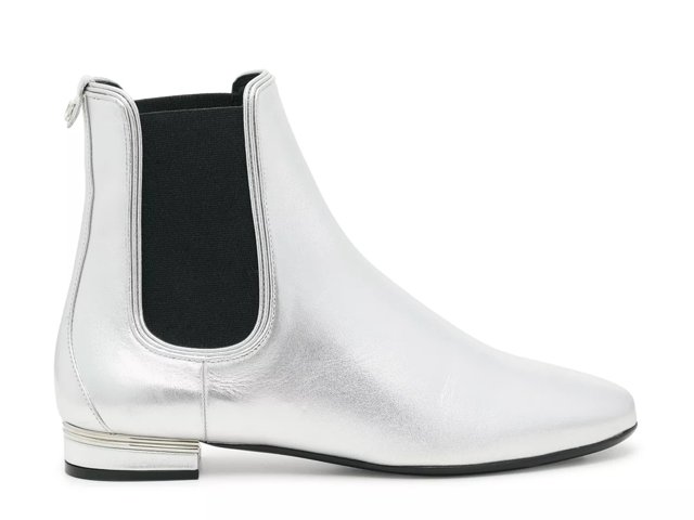 Silver chelsea boots store