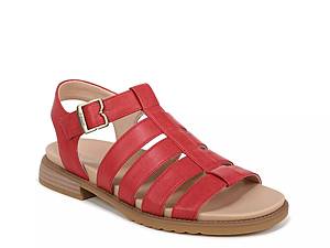 Dsw red hot sale flat sandals