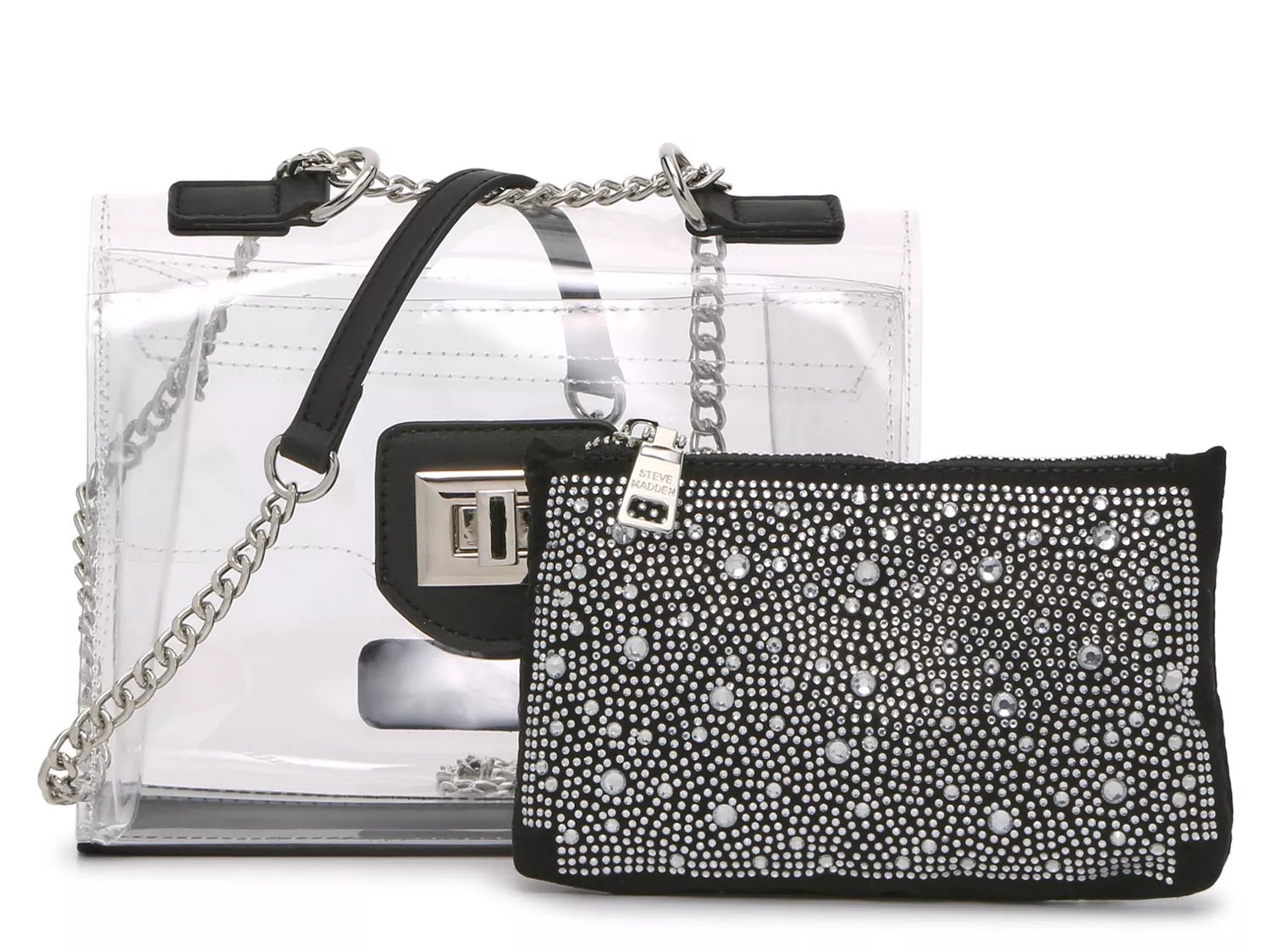 Steve Madden Scarlet Rhinestone Crossbody Set - Free Shipping