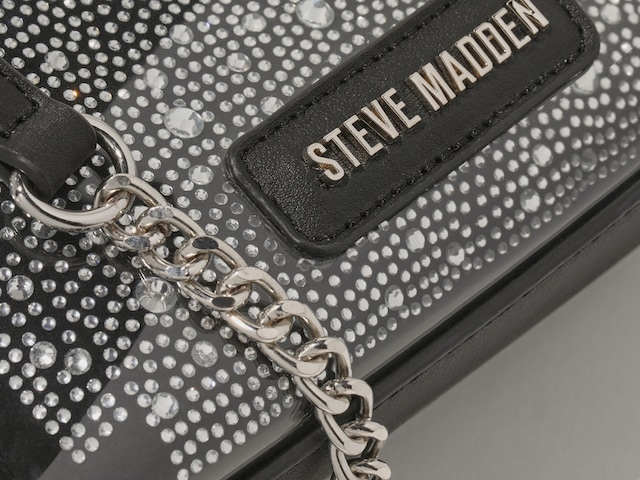 STEVE MADDEN Crossbody Bag & Wallet Set - Black Deboss Logo