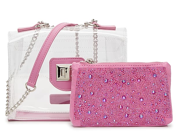 steve madden pink Crossbody Purse (with Wallet!)
