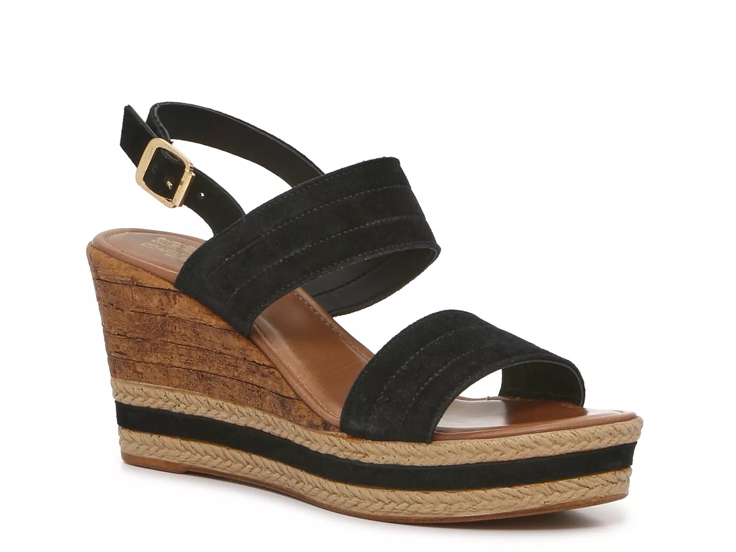 Coach and Four Leuca Wedge Sandal Made in Italy Free Shipping