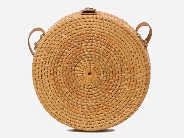 Crown vintage rattan crossbody bag best sale
