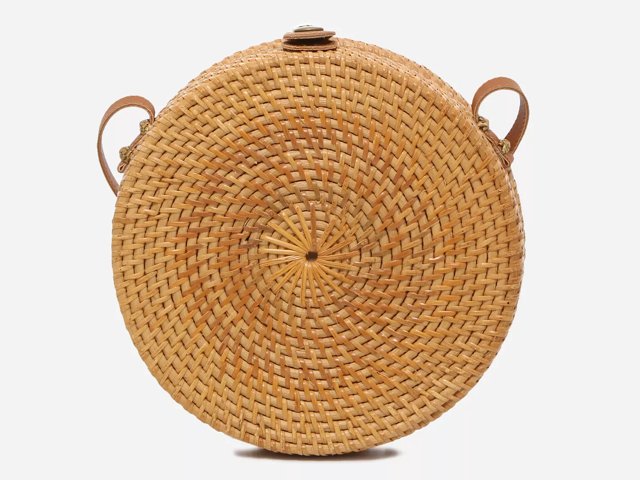 Woven Circle Crossbody