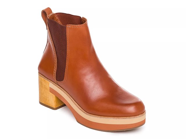 Chelsea boots wooden new arrivals heel