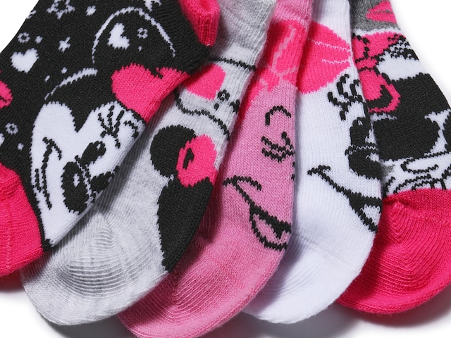Disney Minnie Mouse No Show Socks Gray - $10 New With Tags