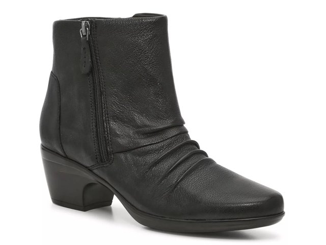 Clarks black bootie store