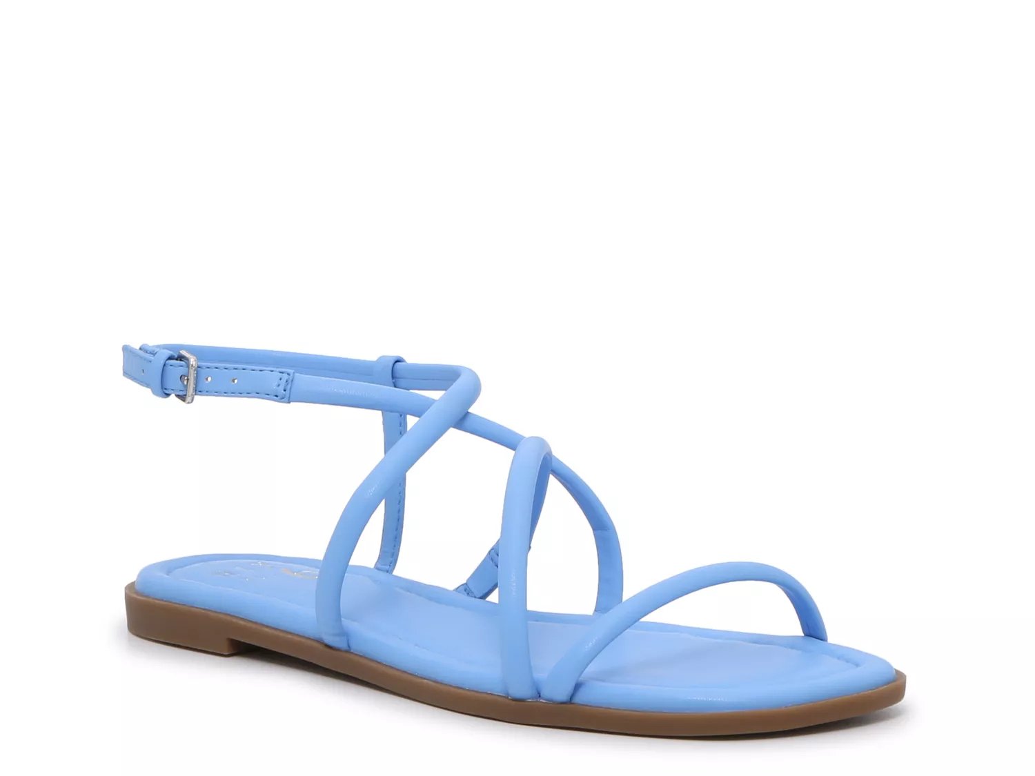 Light blue flat online sandals