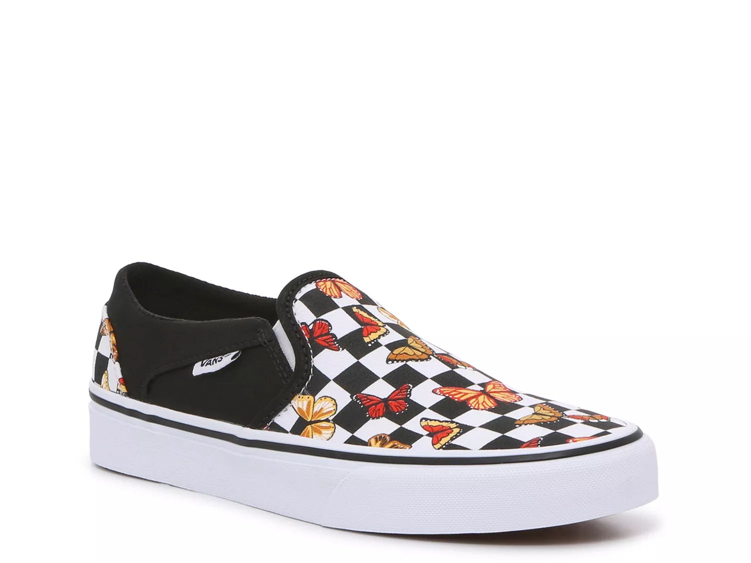 Black slip shop on vans dsw