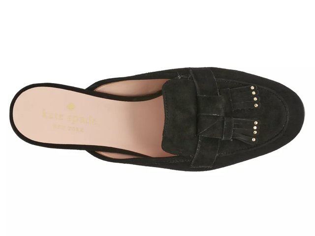 Kate spade black mules outlet