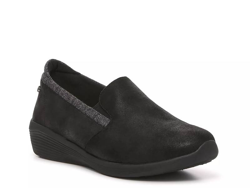 Skechers womens black slip cheap ons