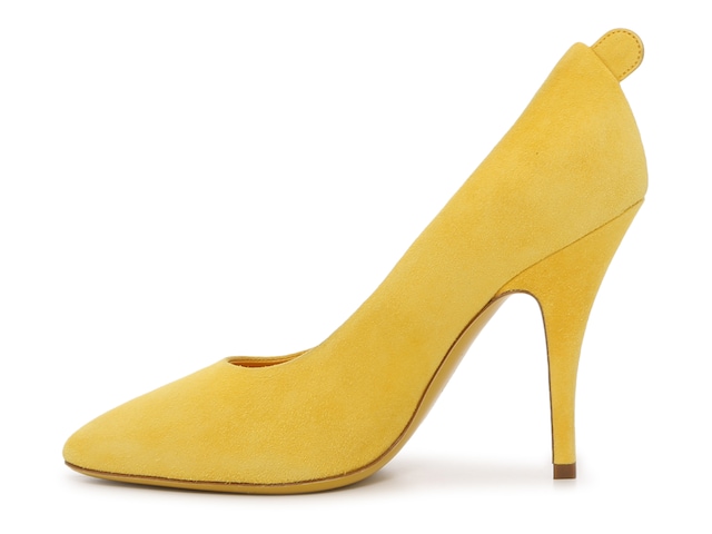 Salvatore Ferragamo Ladies Yellow Suede Gancini Pumps, Brand Size 6.5 