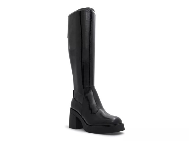 Dsw black heel boots discount