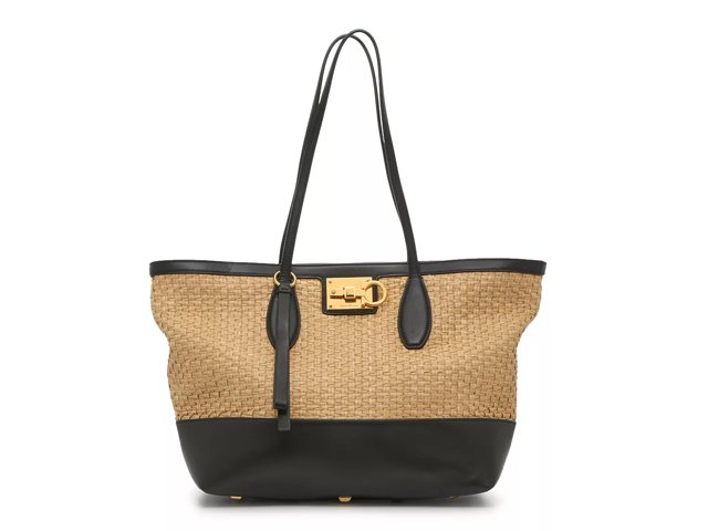 Salvatore ferragamo straw bag outlet