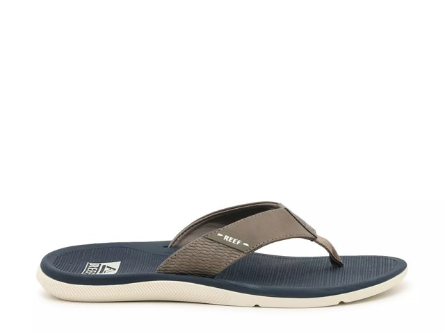 Navy reef flip flops sale