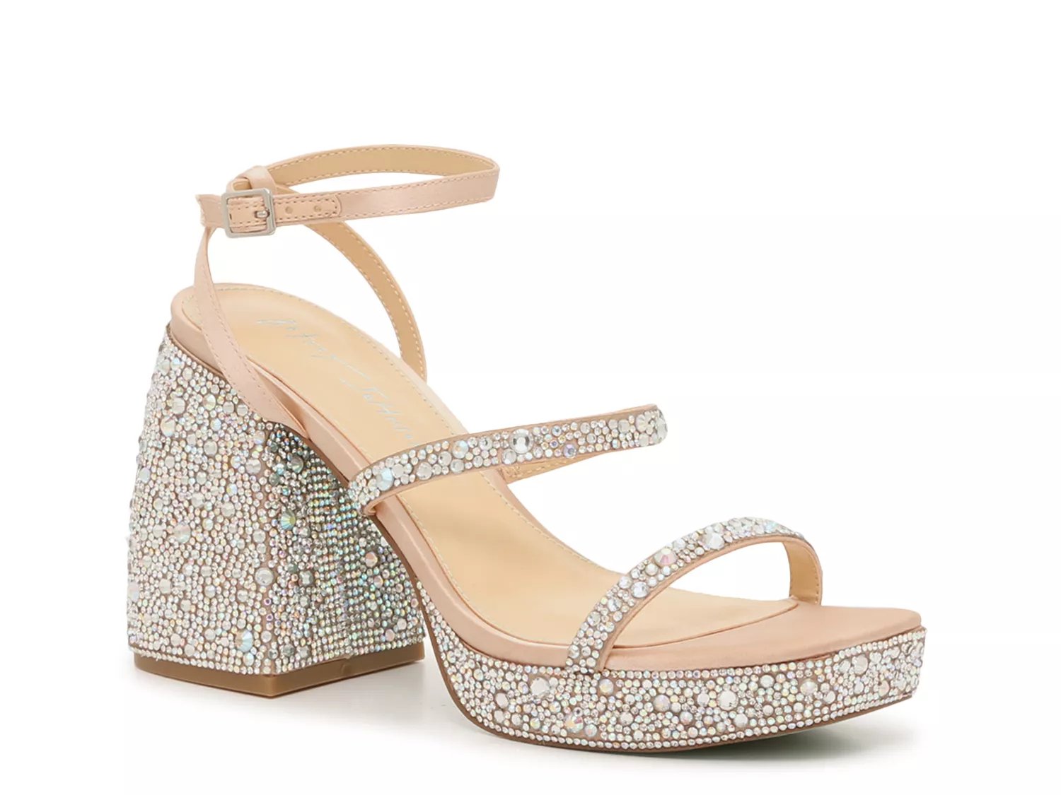 Rhinestone deals platform sandals