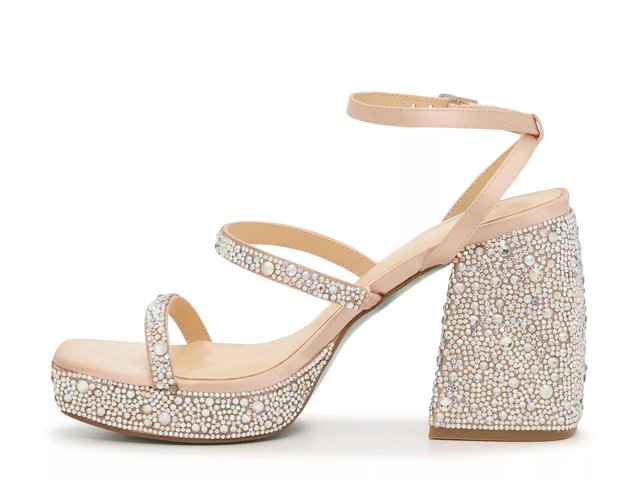 Betsey Johnson Jany Rhinestone Platform Sandal - Free Shipping | DSW