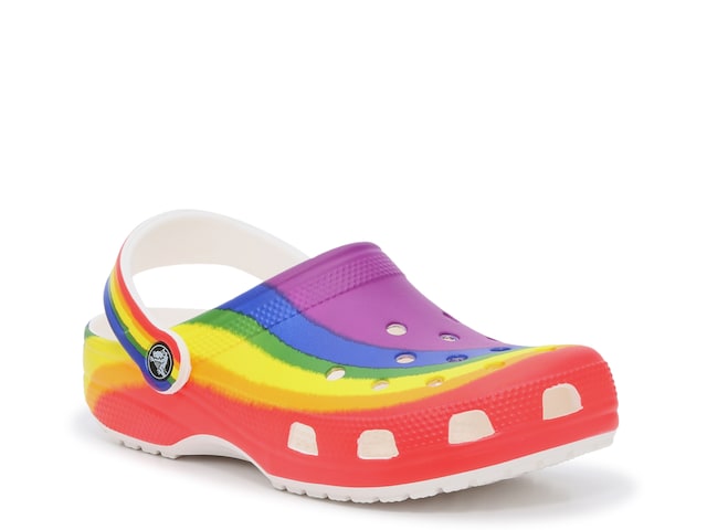 Crocs Classic Rainbow Pride Clog - Free Shipping | DSW