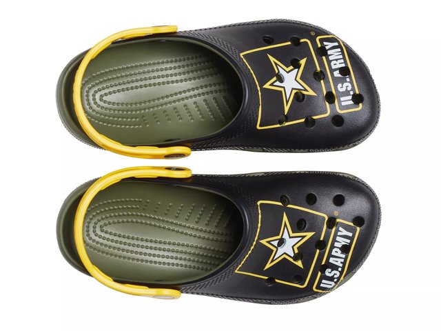 Army green crocs size 10 best sale