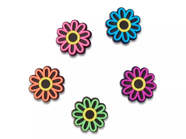 Crocs Lights Up Daisy Jibbitz Set 5 Pack Free Shipping DSW