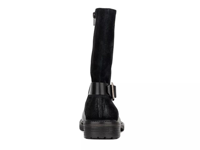Born joly tall suede double buckle strap boots outlet