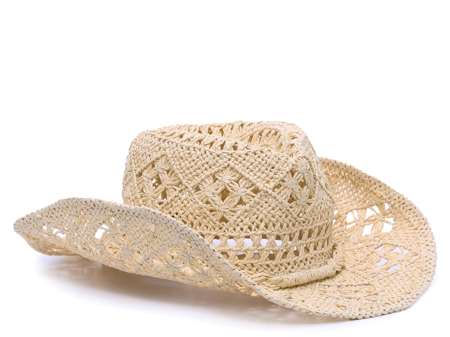 Steve Madden Aina Lurex Western Hat In Tan | ModeSens