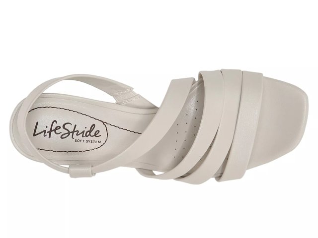 Lifestride shop white sandals