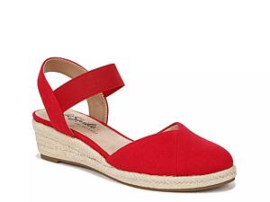 Dsw red wedge discount sandals