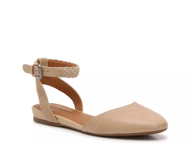 Dsw flats top with ankle strap