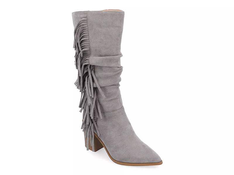 Extra wide clearance calf suede boots