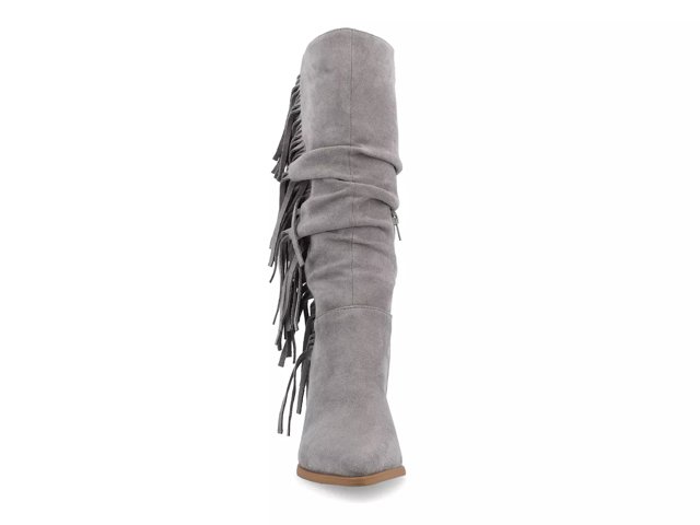 Journee collection fringe bootie top