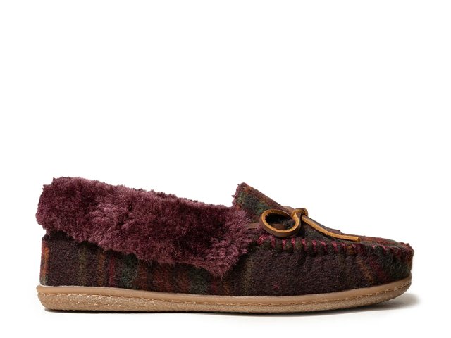 Minnetonka Camp Collar Moccasin Slipper Free Shipping DSW