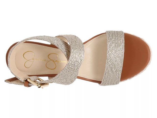 Jessica simpson gold 2025 wedges