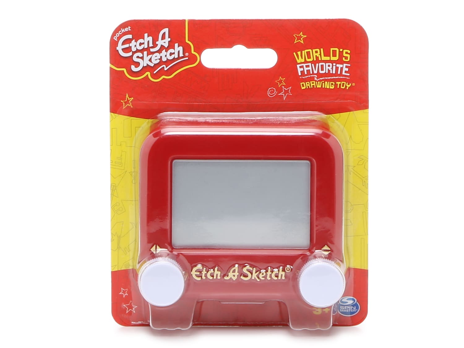 Pocket Etch-A-Sketch Mini Size Drawing Toy by Spin Master (Red) - New  Sealed