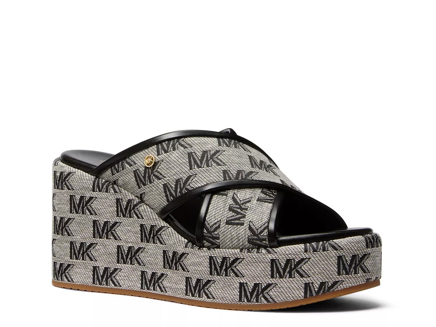 Michael Michael Kors Logo Platform Slide Sandal - Free Shipping