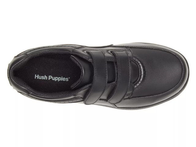 Hush puppies black school shoes shop
