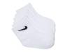 Men's Breathable Crew Socks White, 6 Pack, Size 6-12