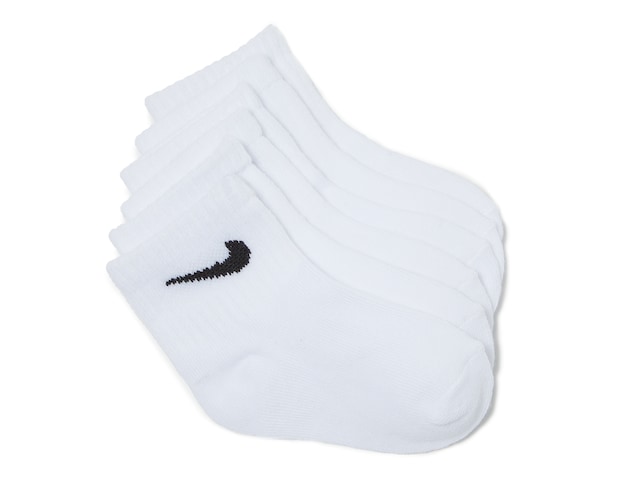 Nike Logo Kids' Ankle Socks 6 Pack Shipping | DSW