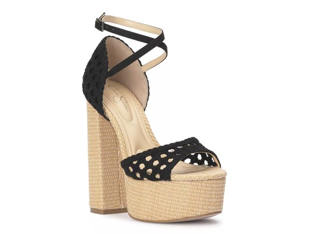 Jessica simpson discount black platform sandals