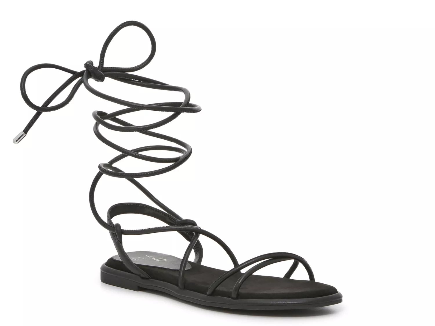 Dsw flat best sale black sandals